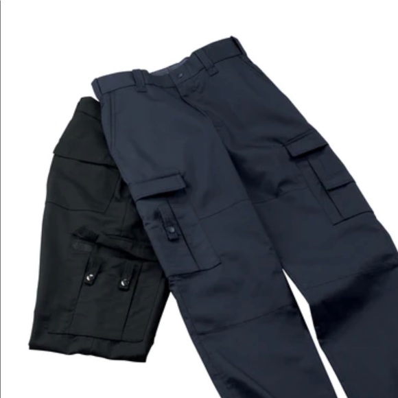 Liberty EMS Uniform Cargo 630M Men's Twill Trousers - Waist 32 - Navy - Unhemmed - Picture 1 of 10